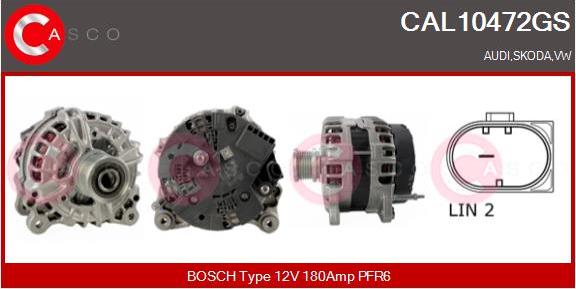 Casco CAL10472GS - Alternator www.autospares.lv