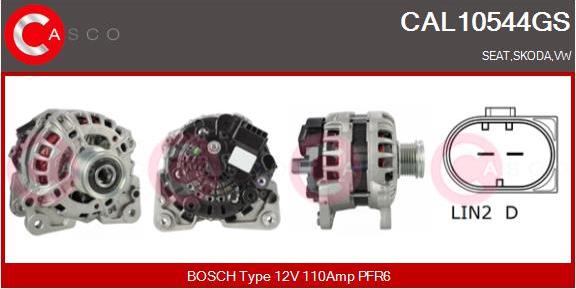 Casco CAL10544GS - Alternator www.autospares.lv