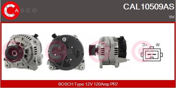 Casco CAL10509AS - Alternator www.autospares.lv