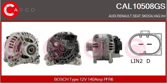 Casco CAL10508GS - Ģenerators www.autospares.lv