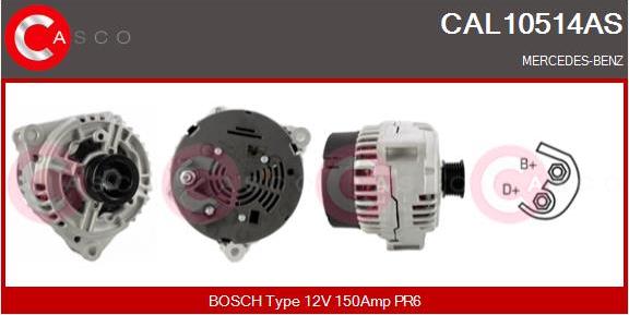 Casco CAL10514AS - Alternator www.autospares.lv