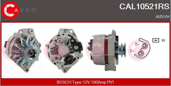 Casco CAL10521RS - Alternator www.autospares.lv