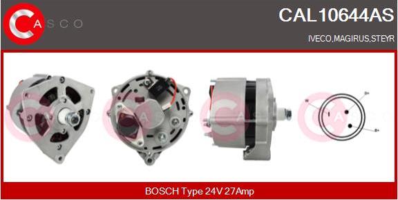 Casco CAL10644AS - Alternator www.autospares.lv