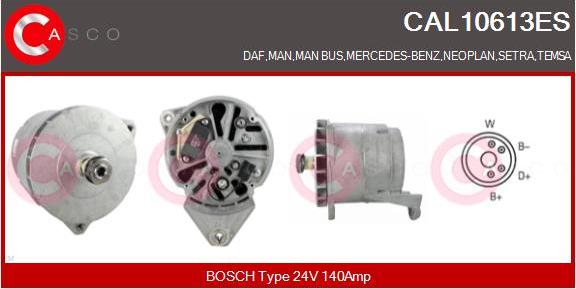 Casco CAL10613ES - Alternator www.autospares.lv