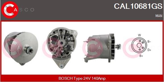 Casco CAL10681GS - Alternator www.autospares.lv