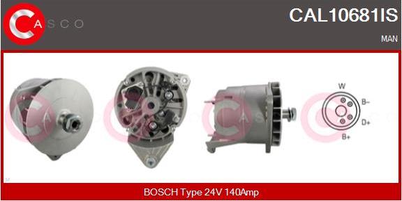 Casco CAL10681IS - Alternator www.autospares.lv