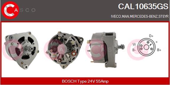 Casco CAL10635GS - Alternator www.autospares.lv