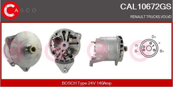 Casco CAL10672GS - Alternator www.autospares.lv