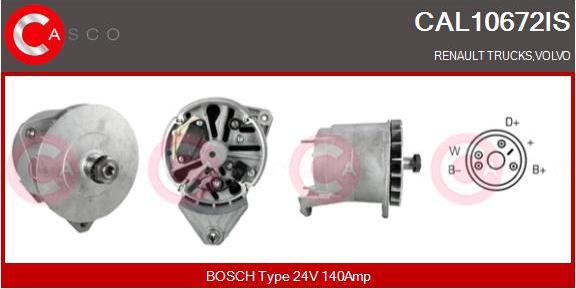 Casco CAL10672IS - Alternator www.autospares.lv