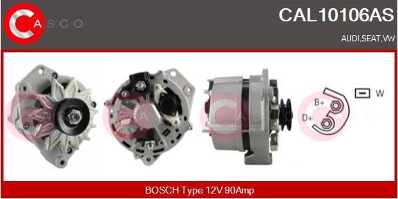 Casco CAL10106AS - Alternator www.autospares.lv