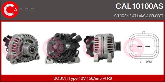 Casco CAL10100AS - Alternator www.autospares.lv