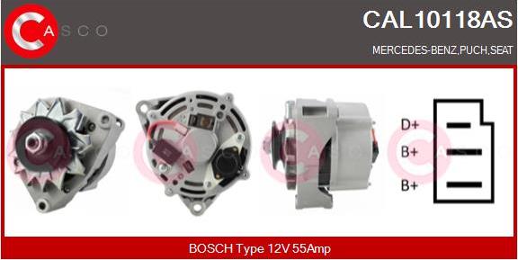 Casco CAL10118AS - Alternator www.autospares.lv