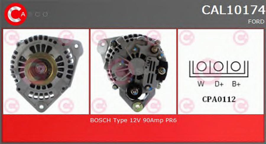 Casco CAL10174 - Alternator www.autospares.lv