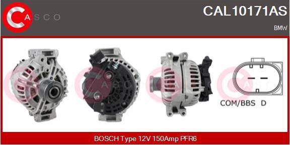 Casco CAL10171AS - Alternator www.autospares.lv