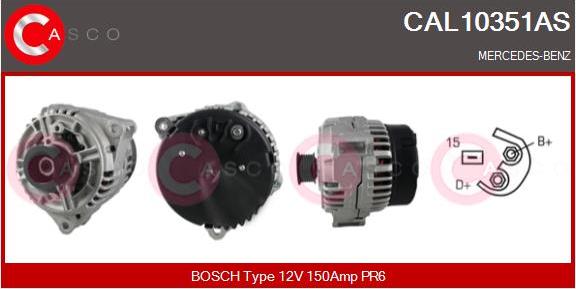 Casco CAL10351AS - Alternator www.autospares.lv