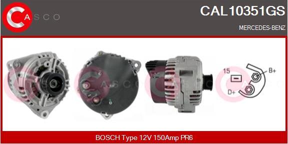 Casco CAL10351GS - Alternator www.autospares.lv