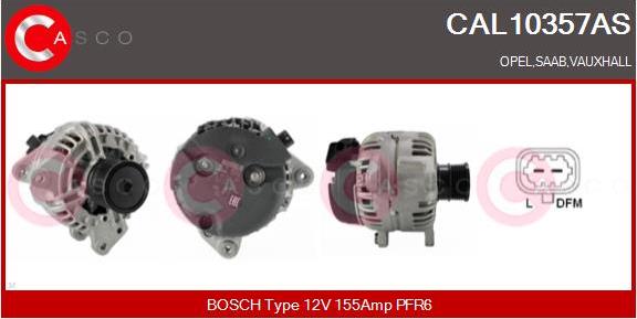Casco CAL10357AS - Ģenerators www.autospares.lv