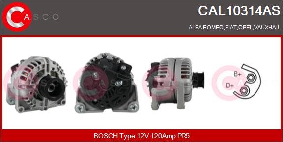 Casco CAL10314AS - Alternator www.autospares.lv