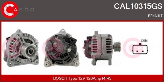 Casco CAL10315GS - Alternator www.autospares.lv