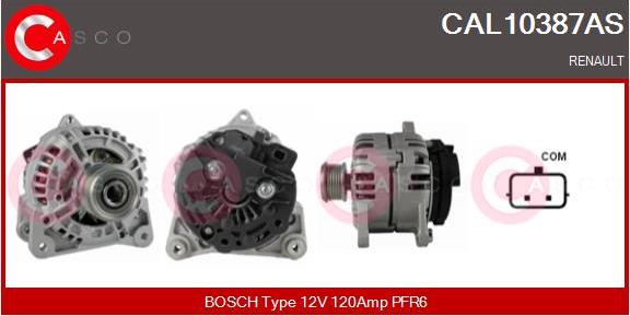 Casco CAL10387AS - Alternator www.autospares.lv