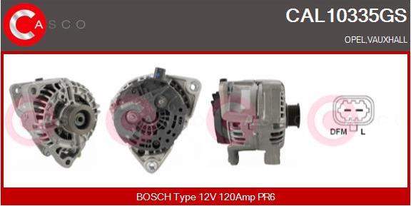 Casco CAL10335GS - Alternator www.autospares.lv