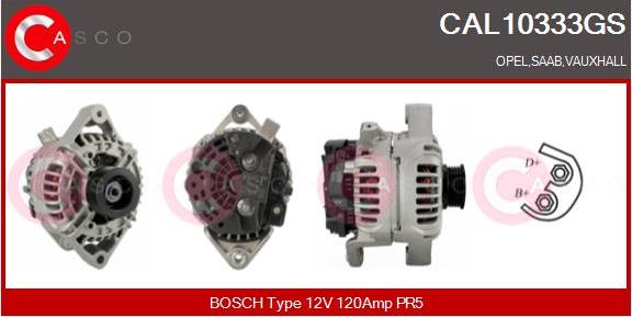 Casco CAL10333GS - Alternator www.autospares.lv