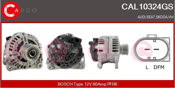 Casco CAL10324GS - Alternator www.autospares.lv