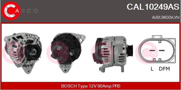 Casco CAL10249AS - Alternator www.autospares.lv