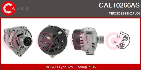 Casco CAL10266AS - Alternator www.autospares.lv