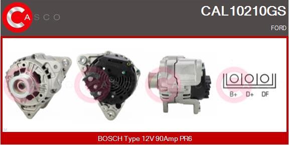 Casco CAL10210GS - Alternator www.autospares.lv