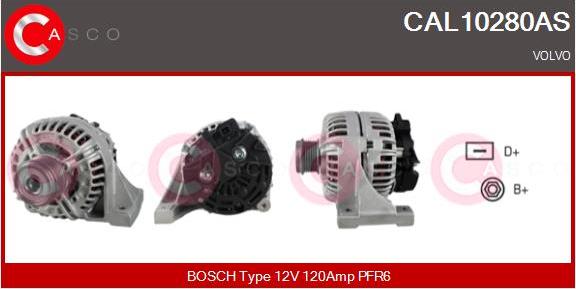 Casco CAL10280AS - Генератор www.autospares.lv