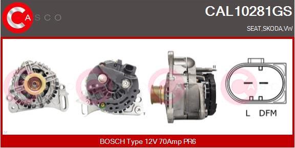 Casco CAL10281GS - Alternator www.autospares.lv