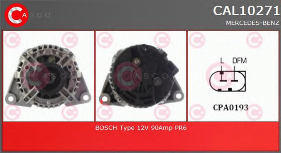 Casco CAL10271 - Стартер www.autospares.lv