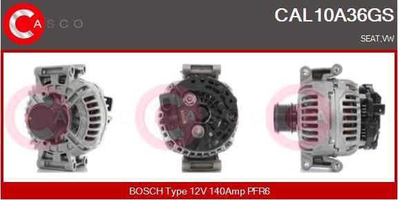 Casco CAL10A36GS - Alternator www.autospares.lv