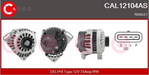 Casco CAL12104AS - Alternator www.autospares.lv