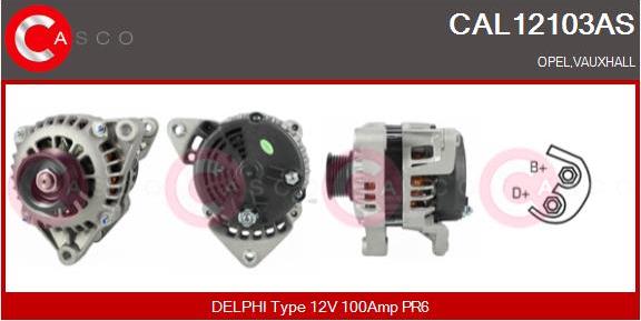 Casco CAL12103AS - Alternator www.autospares.lv