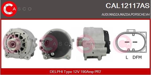 Casco CAL12117AS - Ģenerators www.autospares.lv