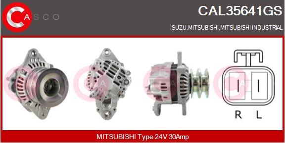 Casco CAL35641GS - Alternator www.autospares.lv