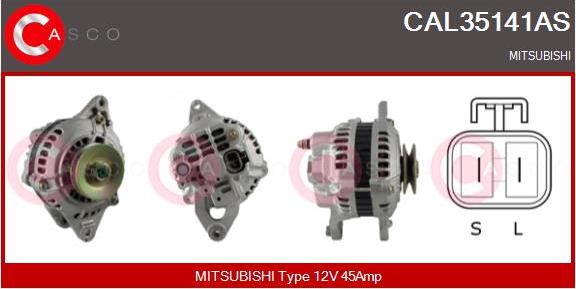 Casco CAL35141AS - Alternator www.autospares.lv