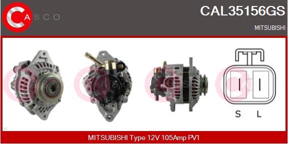 Casco CAL35156GS - Alternator www.autospares.lv