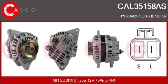 Casco CAL35158AS - Alternator www.autospares.lv