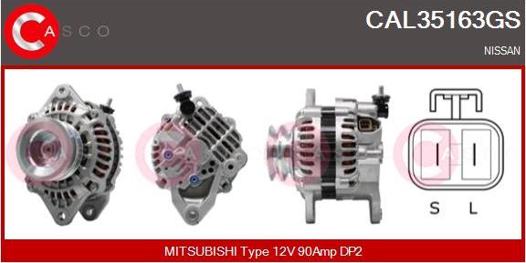 Casco CAL35163GS - Alternator www.autospares.lv