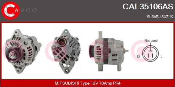 Casco CAL35106AS - Alternator www.autospares.lv