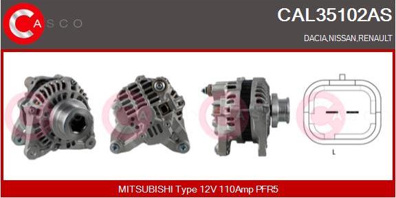 Casco CAL35102AS - Ģenerators autospares.lv