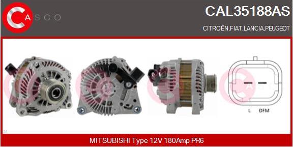 Casco CAL35188AS - Alternator www.autospares.lv