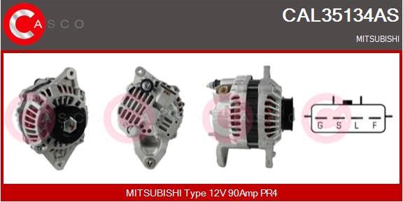 Casco CAL35134AS - Alternator www.autospares.lv