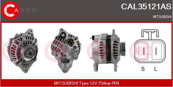 Casco CAL35121AS - Alternator www.autospares.lv