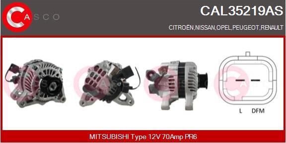 Casco CAL35219AS - Alternator www.autospares.lv