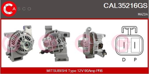 Casco CAL35216GS - Alternator www.autospares.lv