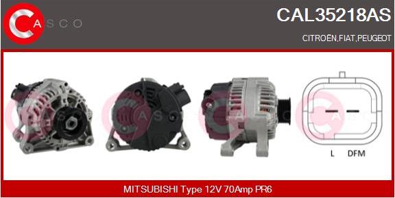 Casco CAL35218AS - Alternator www.autospares.lv